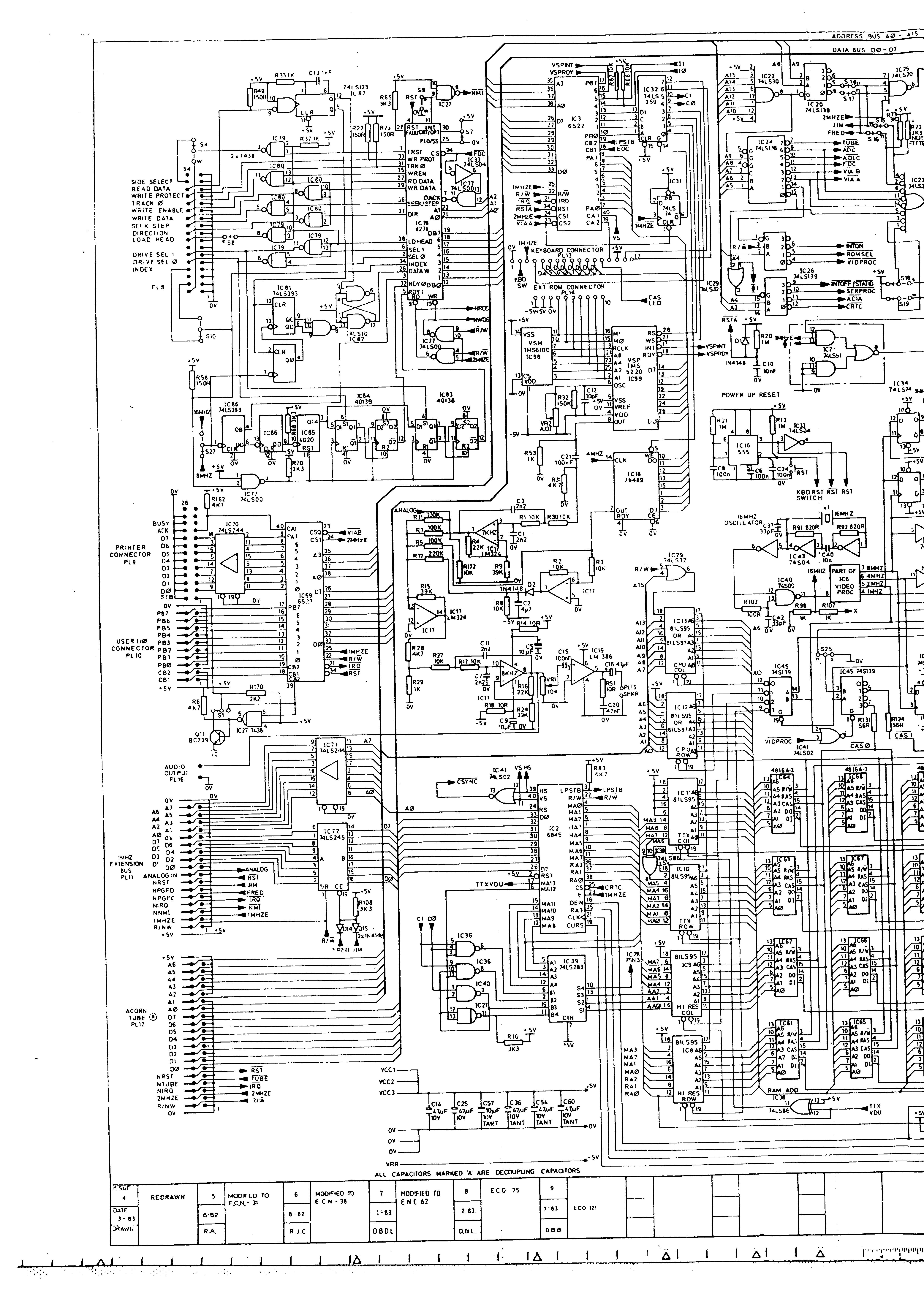 Retro Isle - Acorn BBC Technical Section playstation 2 circuit diagram 