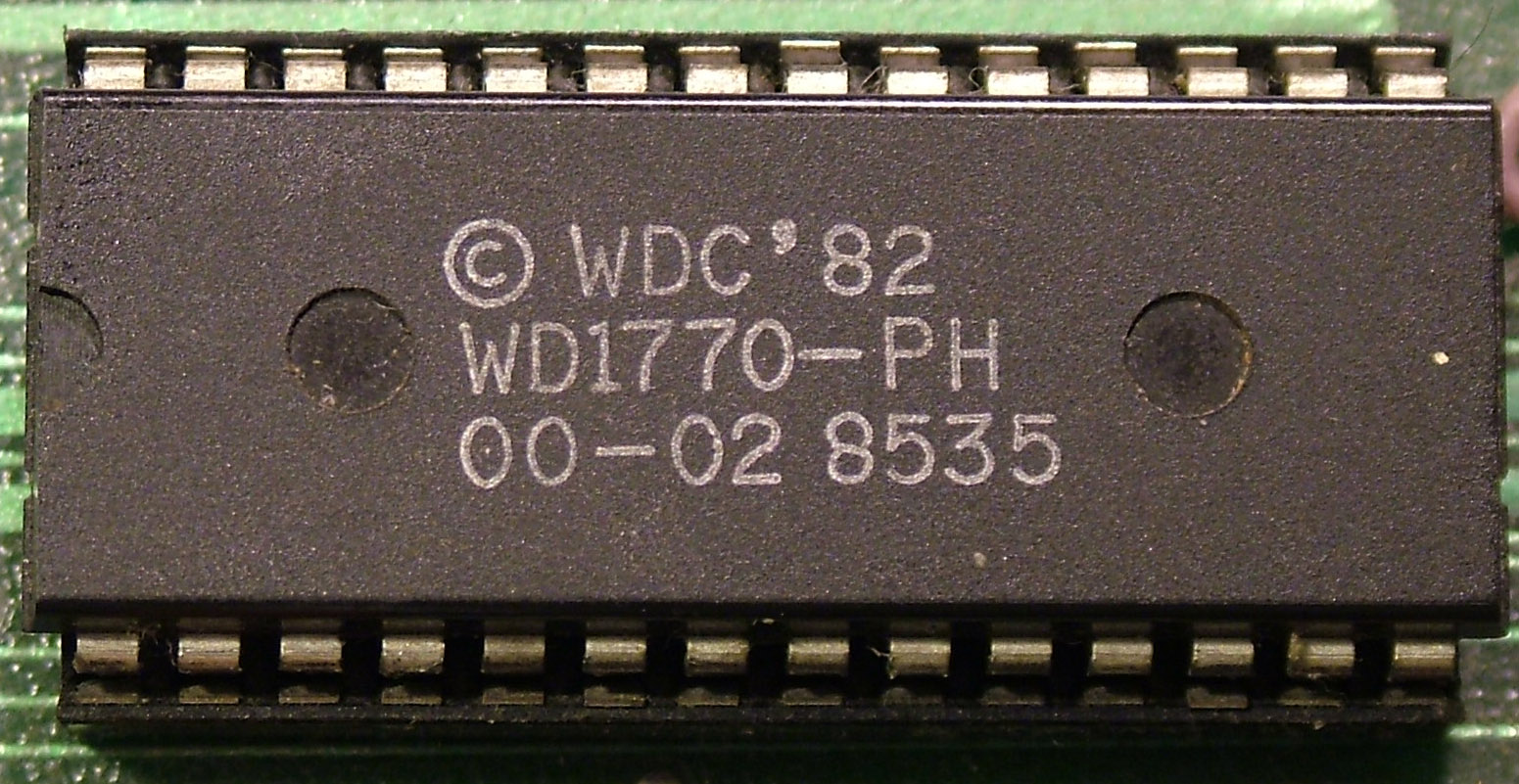 A Western Digital 1770 Floppy Disk Controller IC from 1982